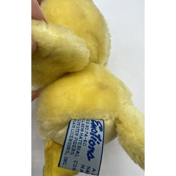 Vintage Emotions Mattel Duck Plush Straw Hat Flowers Blue Eyes Stuffed 7 inch - Picture 8 of 11